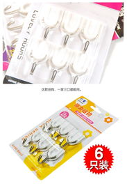 簡約實用，億豪白色強力粘鉤 6個裝掛鉤提升家居收納體驗